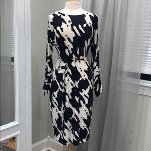 Vicky Tiel Split Sleeve Dress